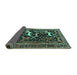 Sideview of Animal Turquoise Traditional Rug, tr3426turq