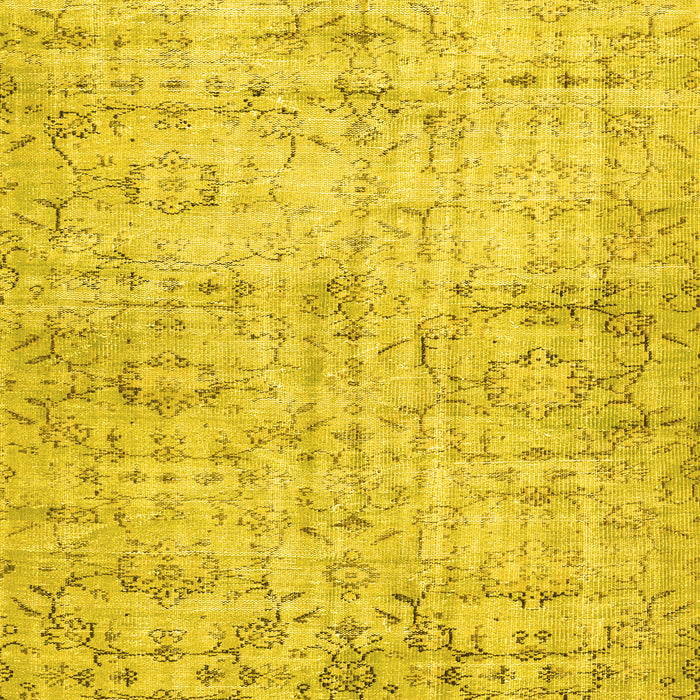 Machine Washable Persian Yellow Traditional Rug, wshtr3427yw