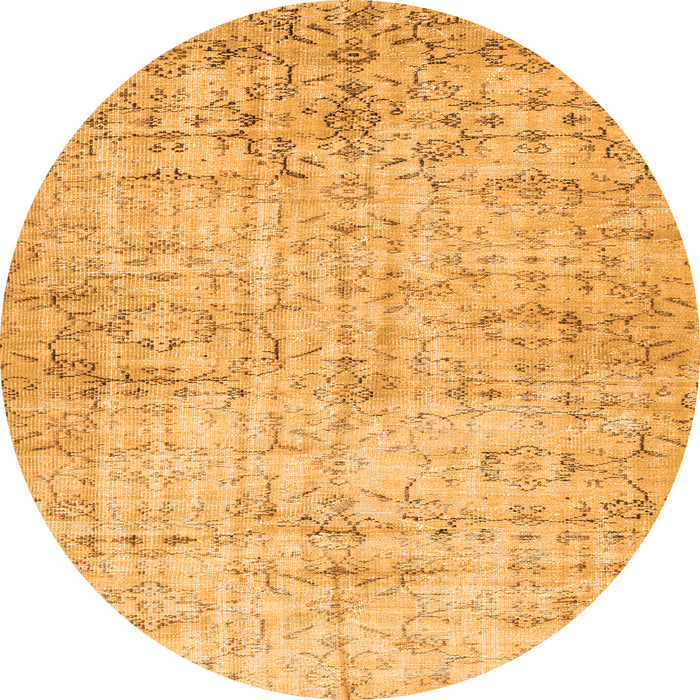 Machine Washable Persian Orange Traditional Area Rugs, wshtr3427org