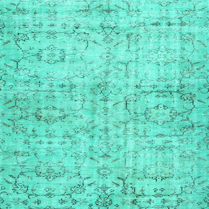 Machine Washable Persian Turquoise Traditional Area Rugs, wshtr3427turq