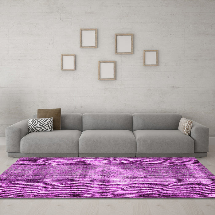 Machine Washable Persian Pink Traditional Rug in a Living Room, wshtr3428pnk