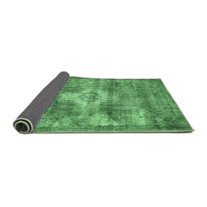 Sideview of Persian Emerald Green Traditional Rug, tr3428emgrn