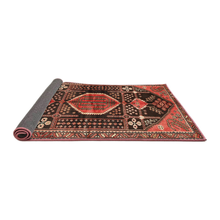 Sideview of Traditional Rust Pink Persian Rug, tr3429