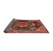 Sideview of Traditional Rust Pink Persian Rug, tr3429