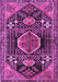 Machine Washable Persian Purple Traditional Area Rugs, wshtr3429pur