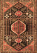 Machine Washable Persian Brown Traditional Rug, wshtr3429brn