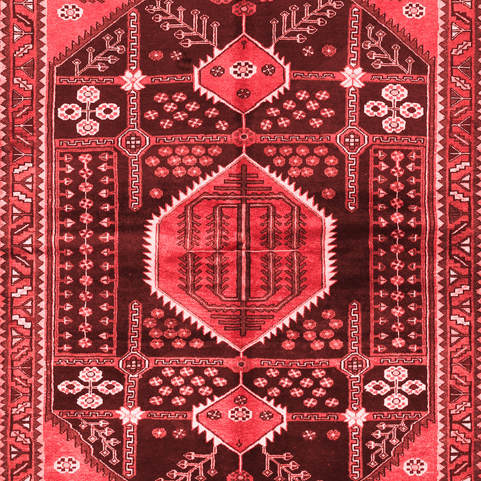Machine Washable Persian Red Traditional Rug, wshtr3429red