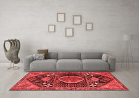 Machine Washable Persian Red Traditional Rug, wshtr3429red