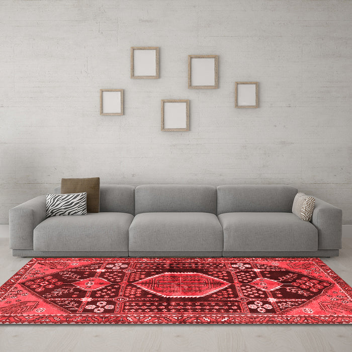 Traditional Red Washable Rugs