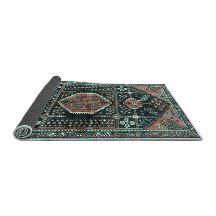 Sideview of Persian Light Blue Traditional Rug, tr3429lblu