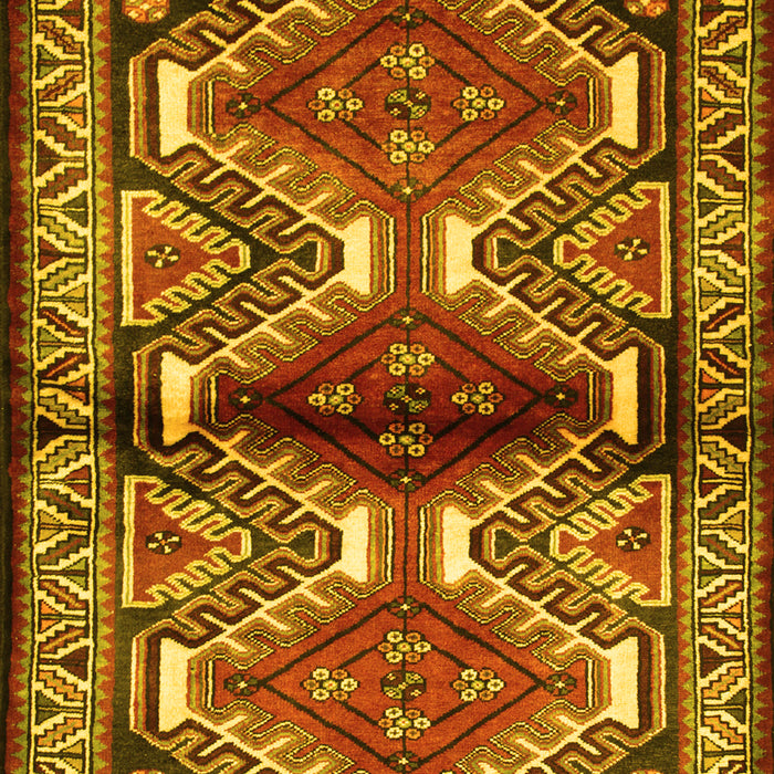 Machine Washable Persian Yellow Traditional Rug, wshtr342yw