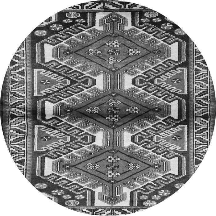 Machine Washable Persian Gray Traditional Rug, wshtr342gry