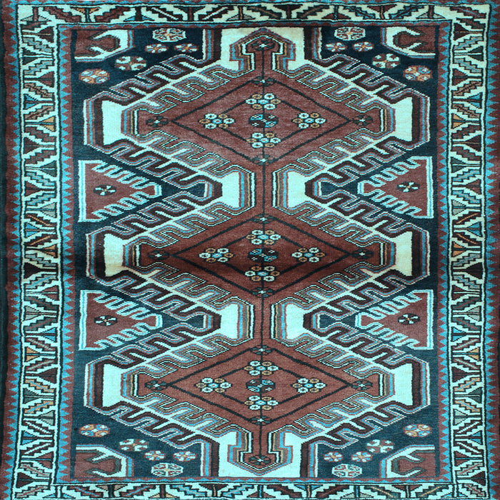 Square Persian Light Blue Traditional Rug, tr342lblu
