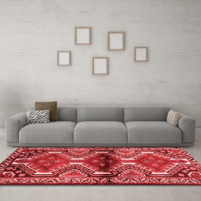 Traditional Red Washable Rugs