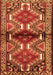 Serging Thickness of Machine Washable Persian Orange Traditional Area Rugs, wshtr342org