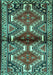 Machine Washable Persian Turquoise Traditional Area Rugs, wshtr342turq