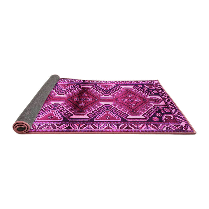 Sideview of Persian Pink Traditional Rug, tr342pnk