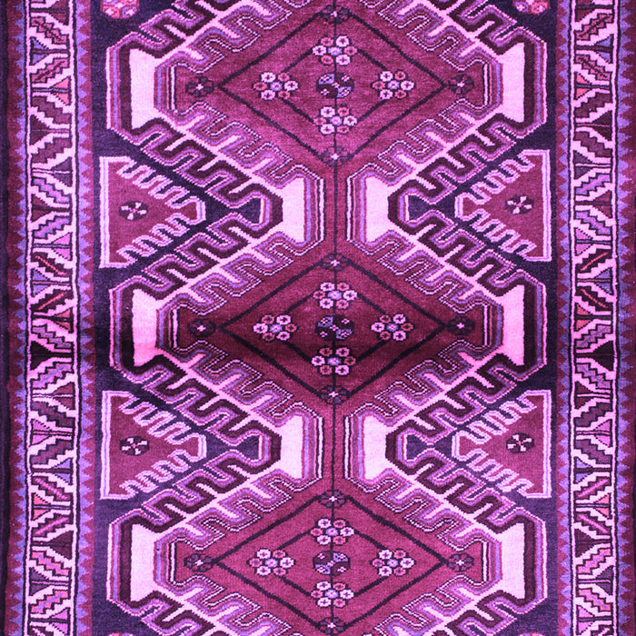 Machine Washable Persian Purple Traditional Area Rugs, wshtr342pur