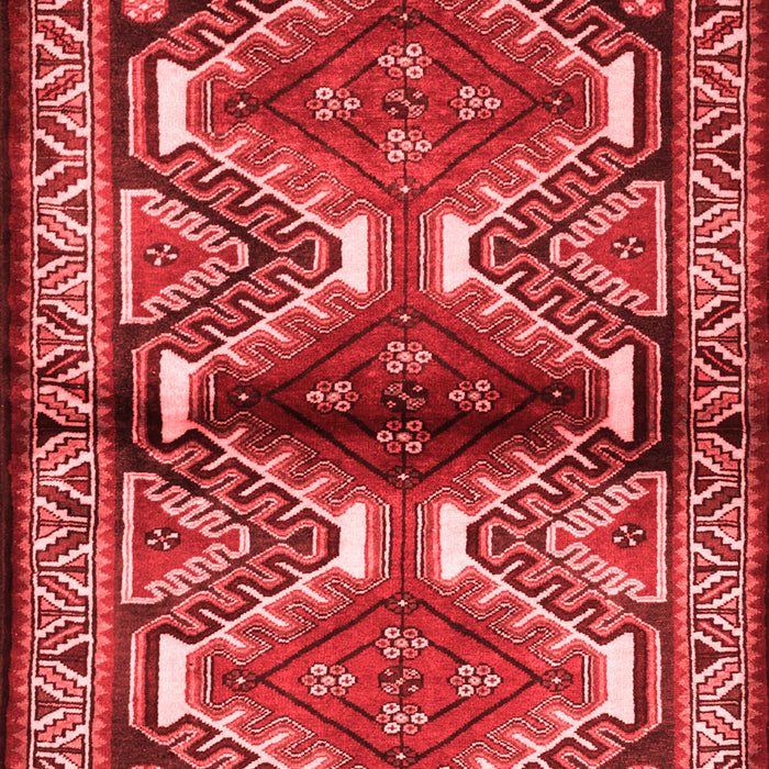 Machine Washable Persian Red Traditional Rug, wshtr342red