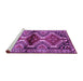 Sideview of Machine Washable Persian Purple Traditional Area Rugs, wshtr342pur