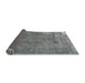 Sideview of Traditional Dark Gray Persian Rug, tr3430