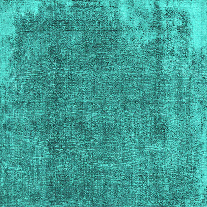 Square Persian Turquoise Traditional Rug, tr3430turq