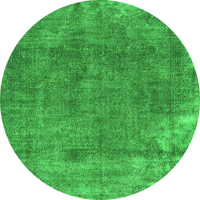 Square Persian Green Traditional Rug, tr3430grn