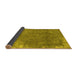 Sideview of Persian Yellow Traditional Rug, tr3430yw