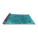 Sideview of Persian Light Blue Traditional Rug, tr3430lblu