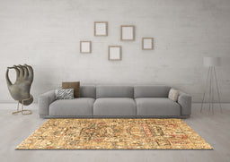 Machine Washable Animal Brown Traditional Rug in a Living Room,, wshtr3431brn