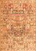 Animal Orange Traditional Rug, tr3431org