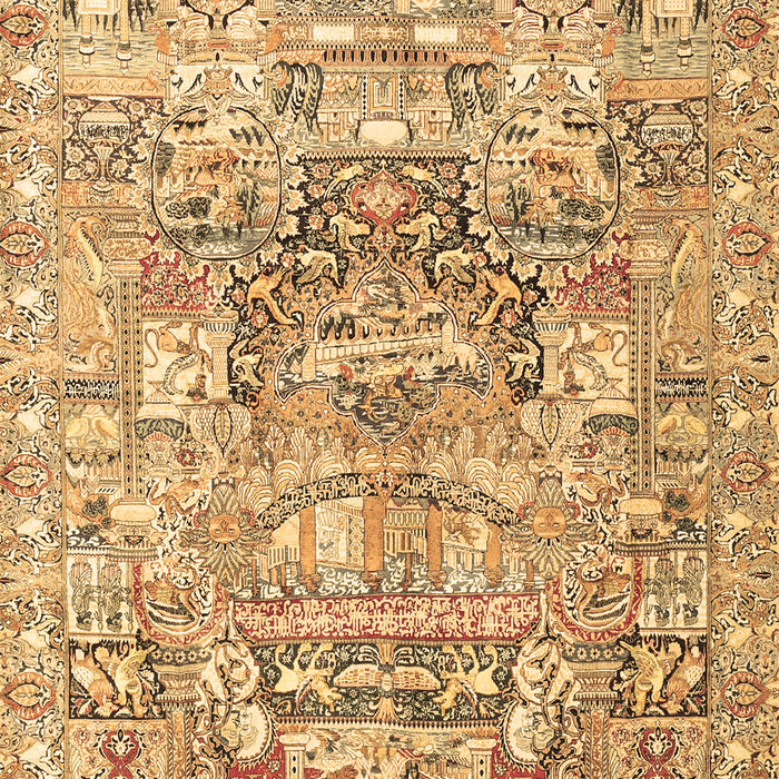 Animal Brown Traditional Rug, tr3431brn