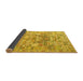 Sideview of Animal Yellow Traditional Rug, tr3431yw