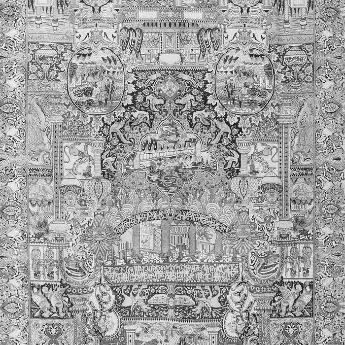 Animal Gray Traditional Rug, tr3431gry