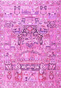 Animal Pink Traditional Rug, tr3431pnk