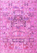 Animal Pink Traditional Rug, tr3431pnk