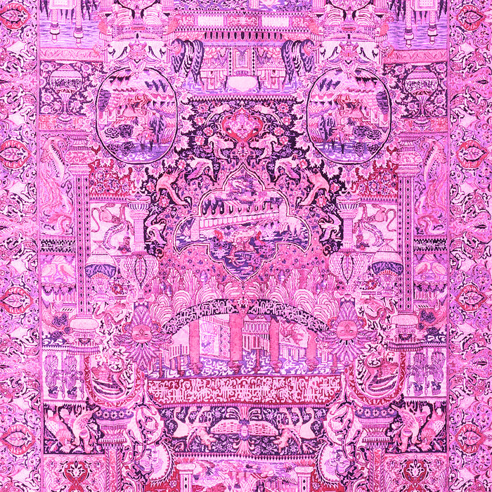Animal Pink Traditional Rug, tr3431pnk