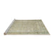 Sideview of Machine Washable Traditional Brown Rug, wshtr3432