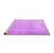 Sideview of Machine Washable Persian Purple Traditional Area Rugs, wshtr3432pur