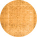 Square Persian Orange Traditional Rug, tr3432org