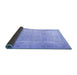 Sideview of Persian Blue Traditional Rug, tr3432blu