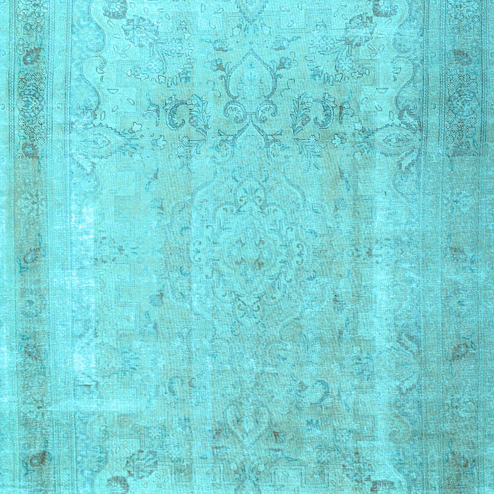 Machine Washable Persian Light Blue Traditional Rug, wshtr3432lblu