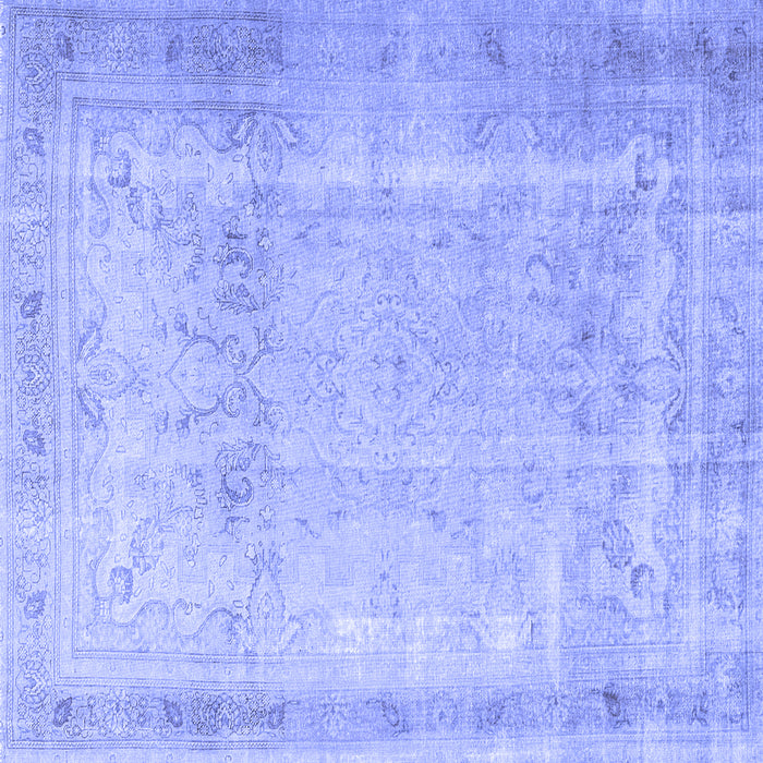 Square Persian Blue Traditional Rug, tr3432blu