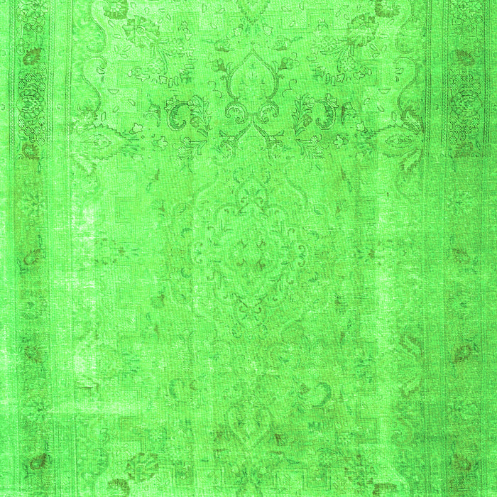 Serging Thickness of Machine Washable Persian Green Traditional Area Rugs, wshtr3432grn