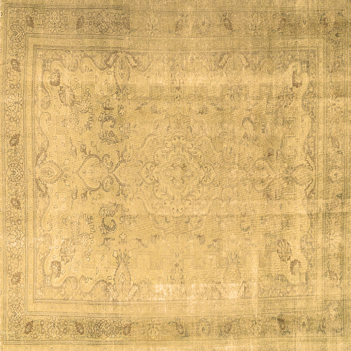 Square Persian Brown Traditional Rug, tr3432brn