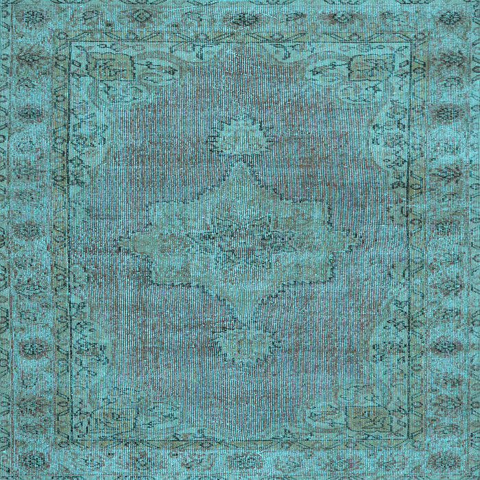 Square Persian Light Blue Traditional Rug, tr3433lblu
