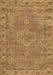 Machine Washable Persian Brown Traditional Rug, wshtr3433brn