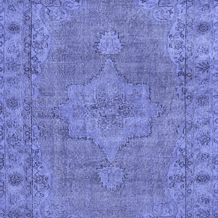 Machine Washable Persian Blue Traditional Rug, wshtr3433blu