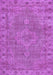 Machine Washable Persian Purple Traditional Area Rugs, wshtr3433pur