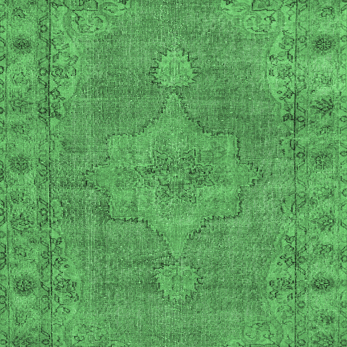 Machine Washable Persian Emerald Green Traditional Area Rugs, wshtr3433emgrn
